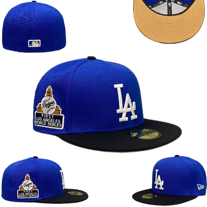 2024 comercio exterior nuevo equipo de béisbol masculino y femenino de LA Dodgers NY gorras de béisbol con tapa completa Baile callejero juvenil gorra de ala ancha