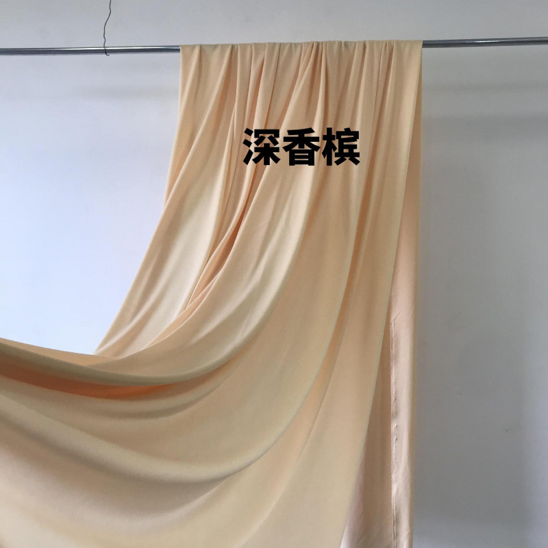 韩系法式复古杏色奶油色香槟色布幔婚庆周岁宴布置影楼摄影背景布|undefined
