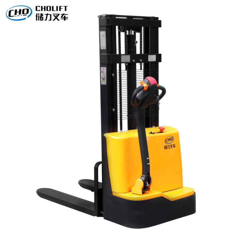 全电动经济款堆高车液压装卸车步行式全自动升高车堆垛车高效