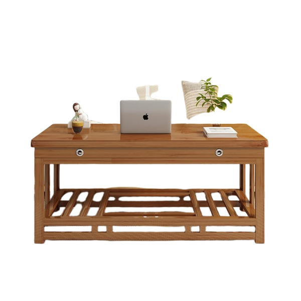 Solid wood fire table rectangular heating table foldable household…