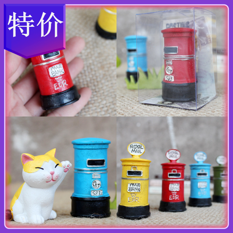 크리 에이 티브 zakka 식료품 점 유럽 스타일 레트로 미니 수지 공예 게시 상자 장식품 홈 장식 촬영 소품