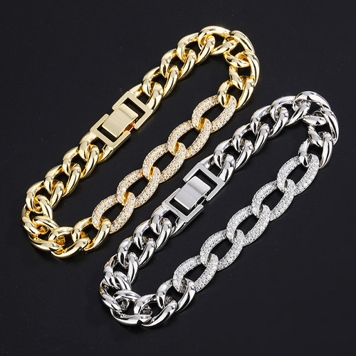 Euro-American Cross-Border Minimalist Chunky Necklace | Hip-Hop Customizable Jewelry | Punk Geometric Bracelet & Necklace Set