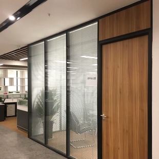 Sichuan Meisiyuan Glass Partition Chengdu Meisiyuan Aluminum Alloy High Partition Chengdu Double Glass Central Control Louver Partition