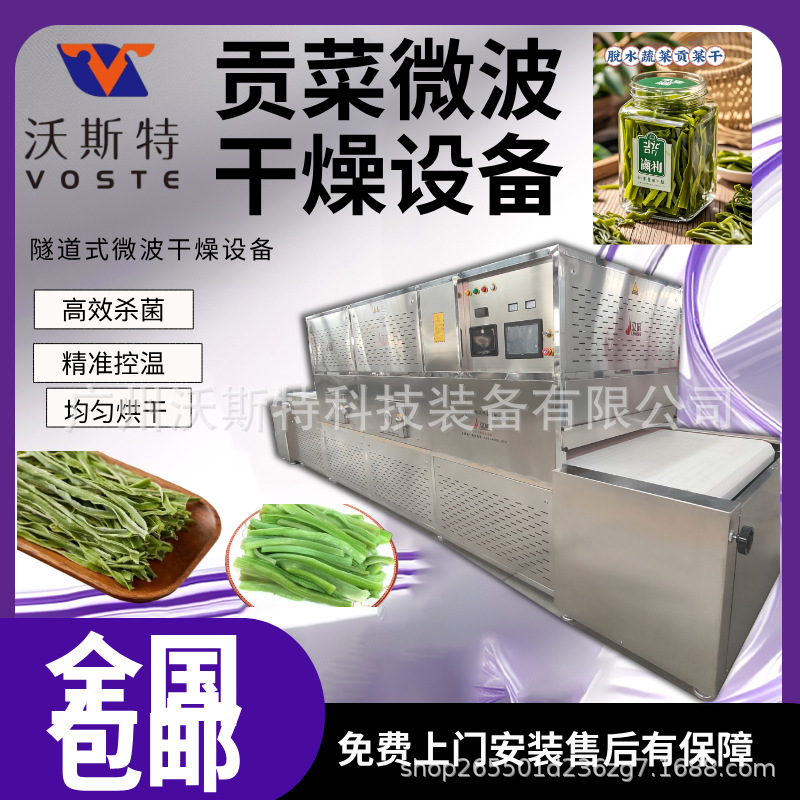 贡菜微波干燥设备 食品干燥脱水机 微波加热设备厂家