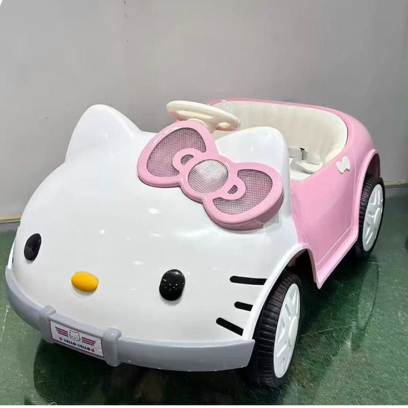 ハローキティ子供用電気自動車四輪赤ちゃんのおもちゃリモコン車は座ることができる小さな女の子の誕生日プレゼント|undefined