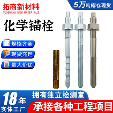 化学锚栓高强度8.8级幕墙螺钉碳钢电镀锌建筑施工45#钢螺栓螺丝