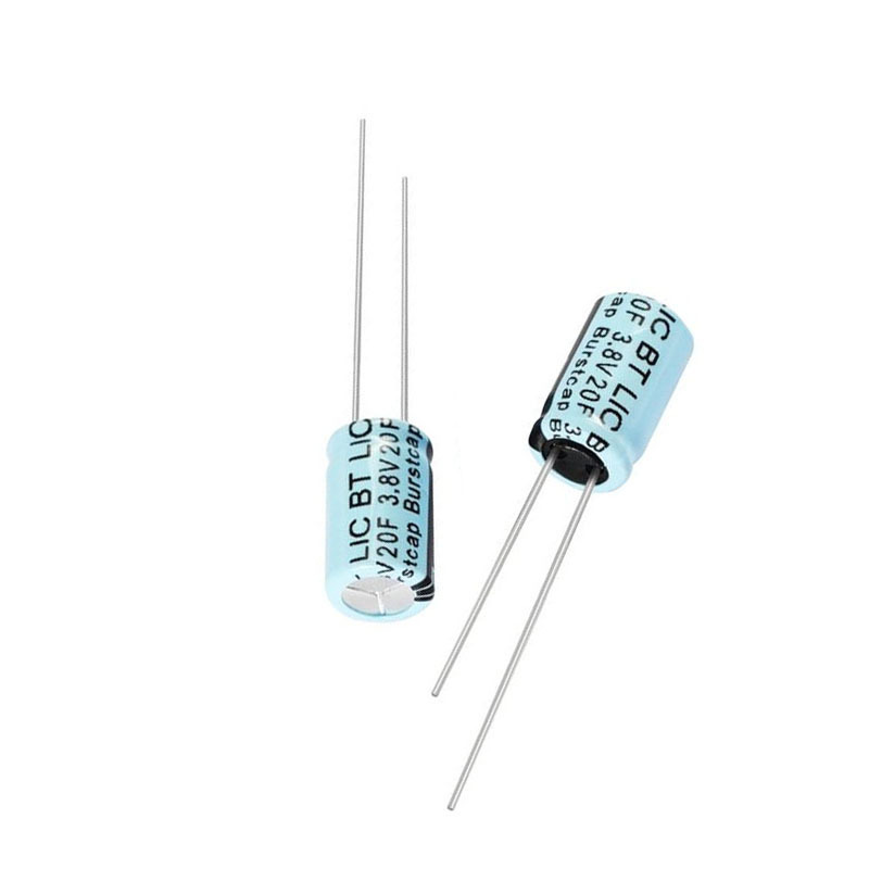 3. 8v20f-40f lithium ion Super Capacitor Battery lead type super fast charge 4.2V size 8*1 3mm