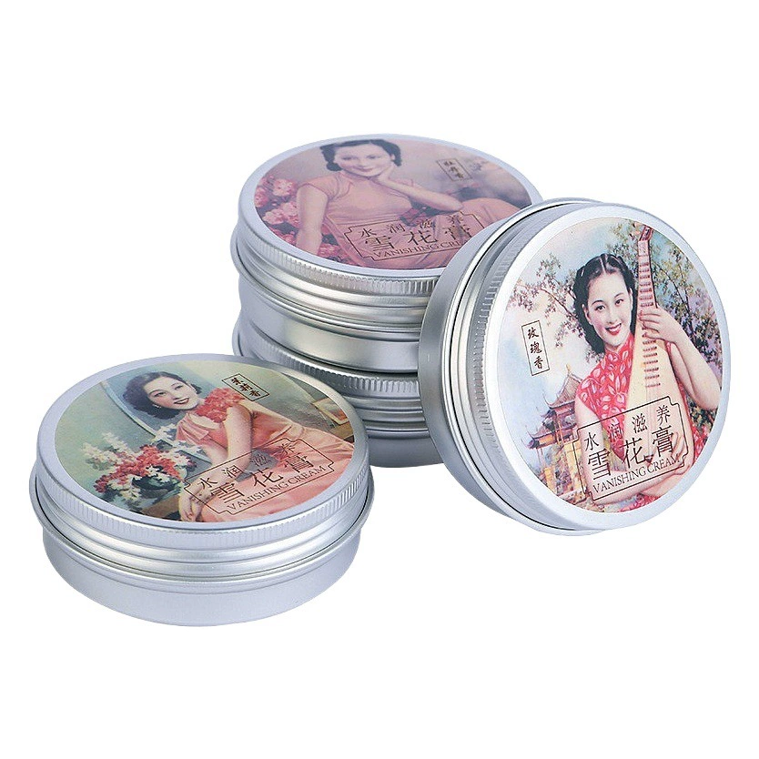 Крем для лица Yicaotang Old Shanghai Women's Snowflake Cream Classic, отечественный продукт, ночная жасминовая формула, отбеливающий, увлажняющий, восстанавливающий, питательный.