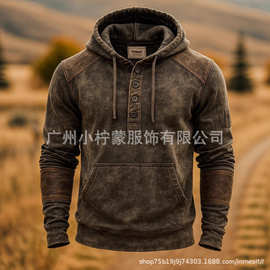 爆款欧美跨境，亚马逊，速卖通时尚潮牌连帽男士卫衣