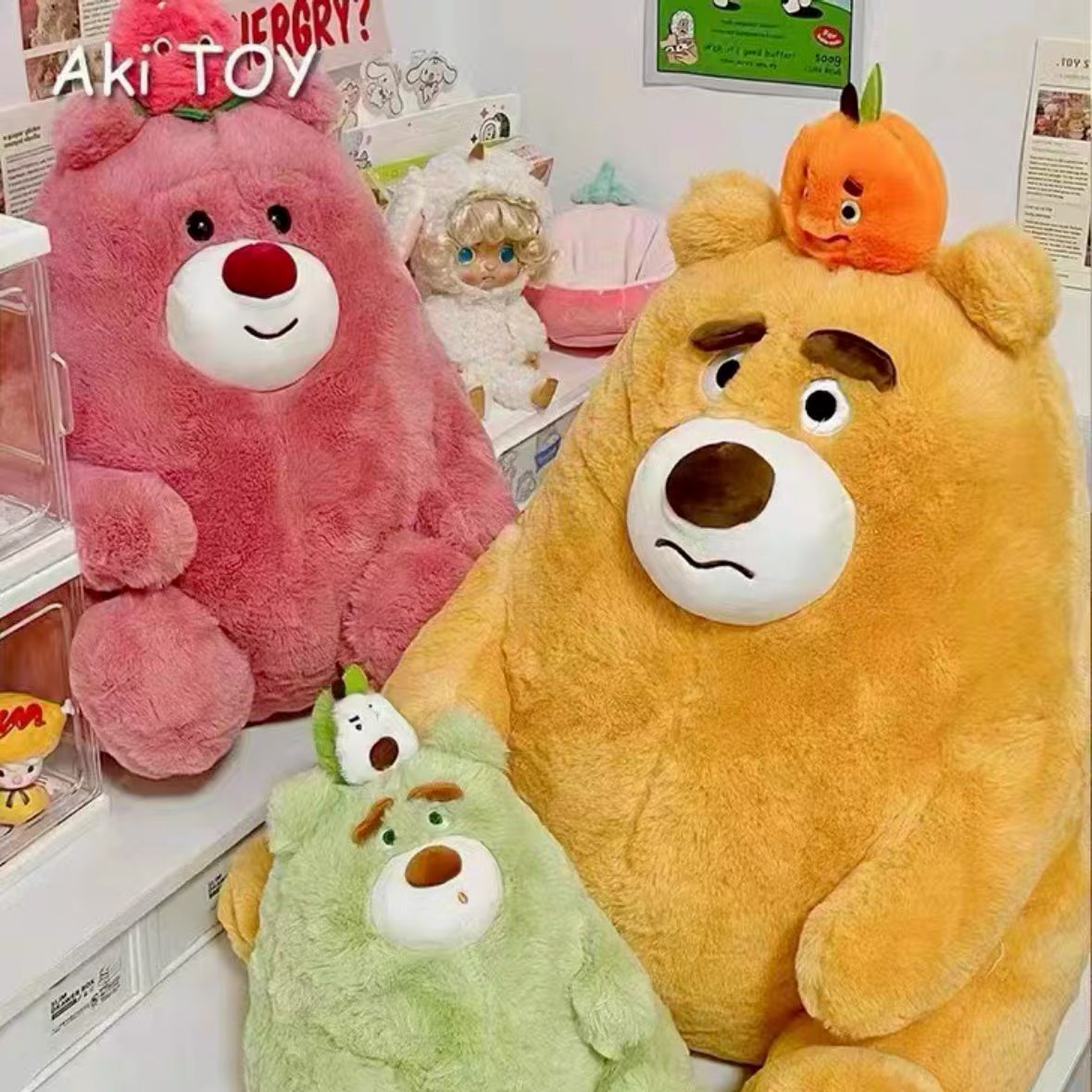 Muñeca peluche 8" máquina garras, regalo lanzamiento boda