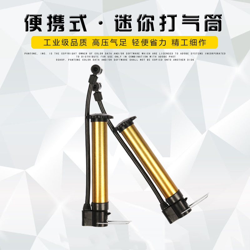 厂家批发正品钢管小打气筒充气筒充篮球足球迷你打气筒  无胶水