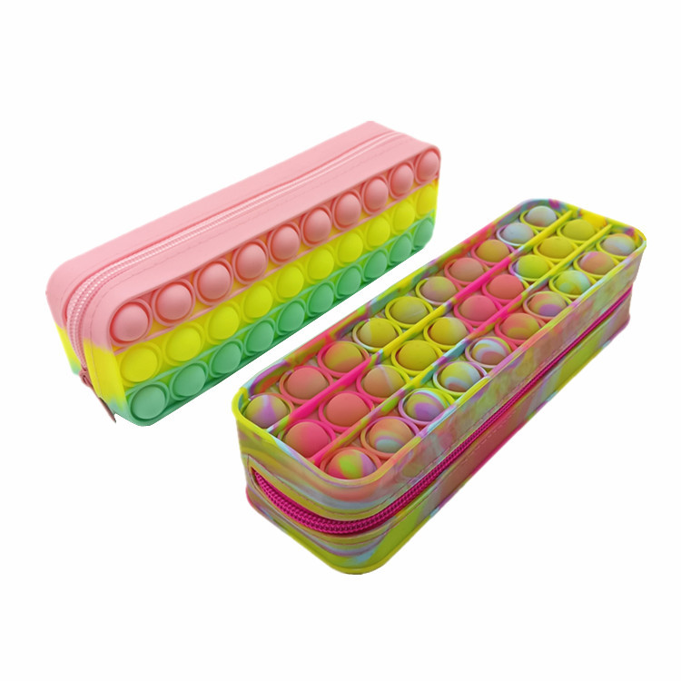 Bolsa de lápiz de silicona explosiva Pioneer Pop Pencil Box Puzzle Pressure Reduction Bubble Music Student Paper Bag