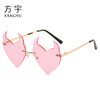 Small sunglasses, universal cute metal glasses suitable for men and women, city style