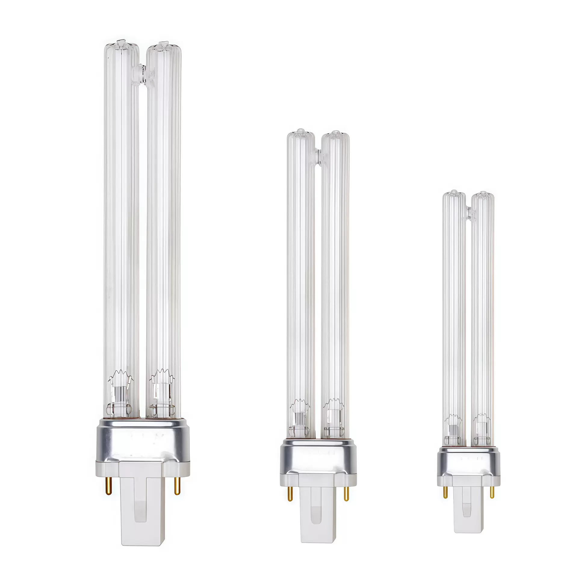 水族馆UVC紫外线消毒杀菌灯管PLS池塘鱼缸两针H型紫外线灯管