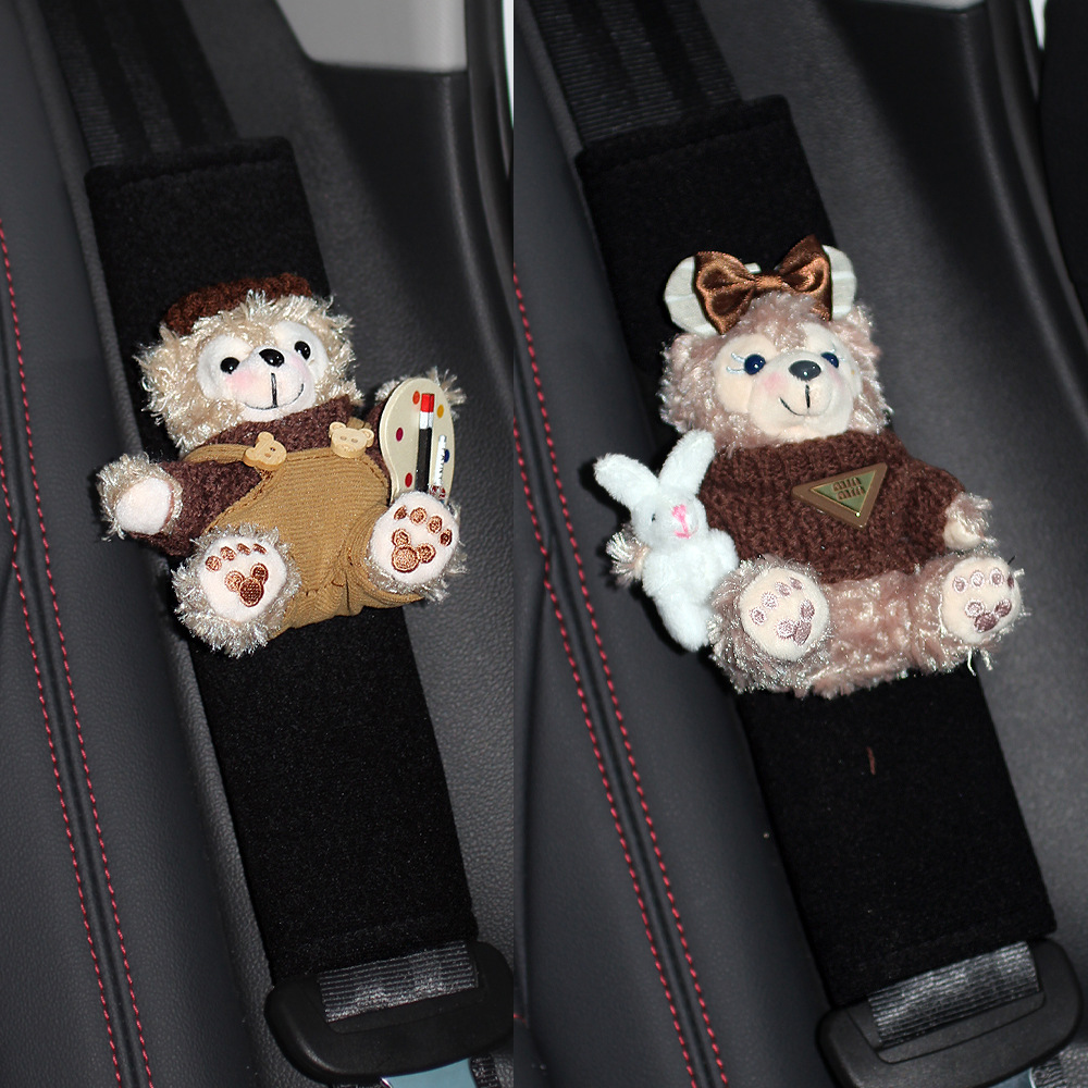 Maillard Autumn Rose Painter Da Vinci Car Seat Belt Shoulder Pad Anti-Neck Car Accessories Girls