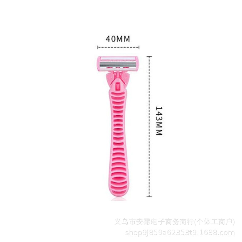 跨境女士6层粉色手柄不锈钢刮毛剃毛刀套装|undefined