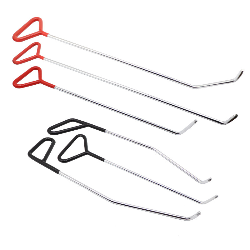 Juego de herramientas para reparar abolladuras de coches con palanca, gancho, removedor de abolladuras por granizo, herramienta para reparar parachoques.