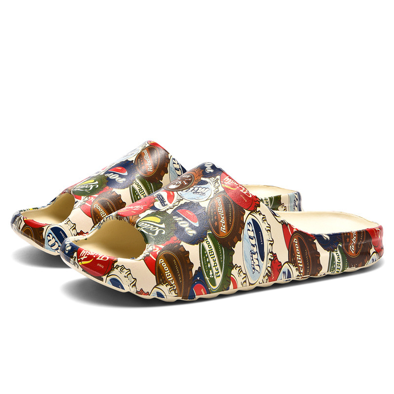Zapatillas de hombre resistentes al desgaste con base suave para pisar mierda en el hogar baño al aire libre sand sandalone casual