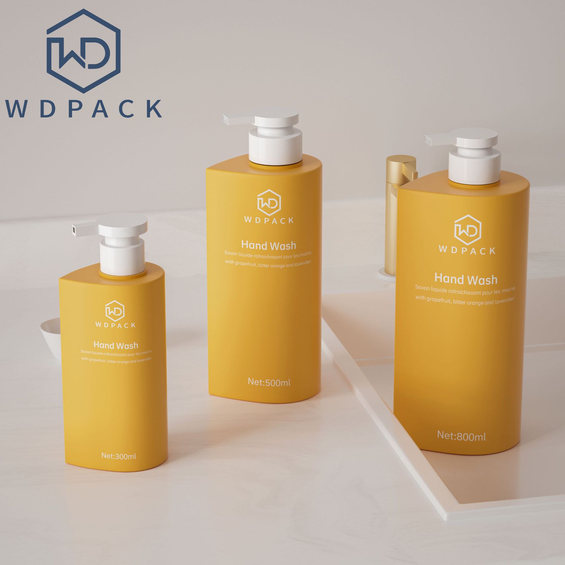 大容量塑料瓶300/500/800按压乳液洗发水瓶香氛洗衣液瓶PE可制定