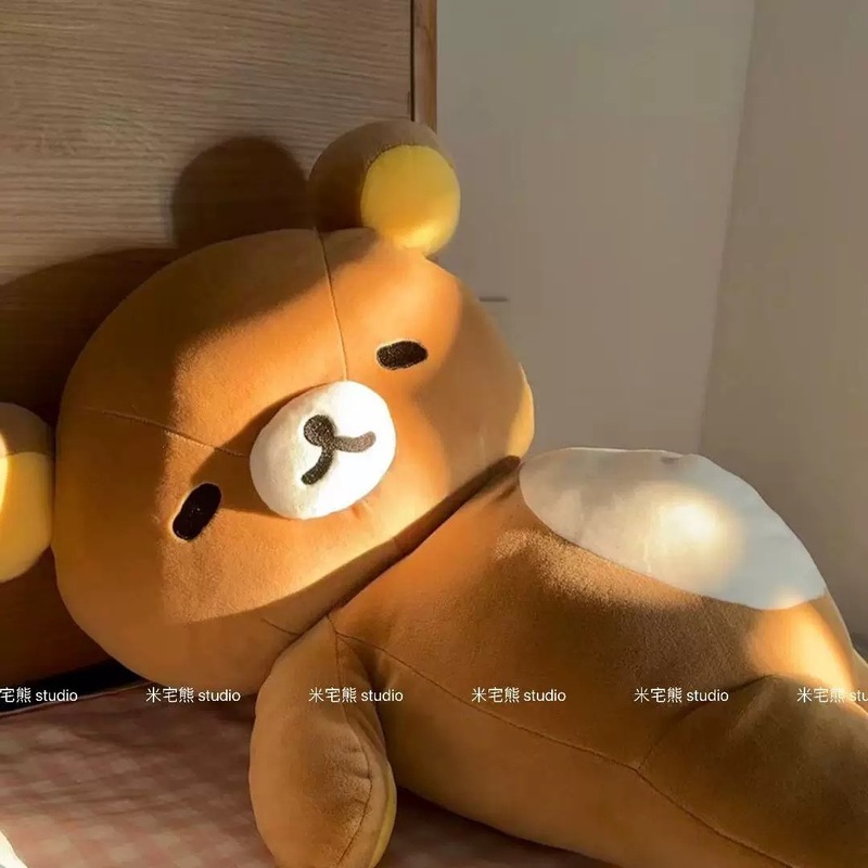 肥宅轻松熊抱睡卡通公仔娃娃毛绒玩偶玩具可爱生日礼物抱枕可爱|undefined
