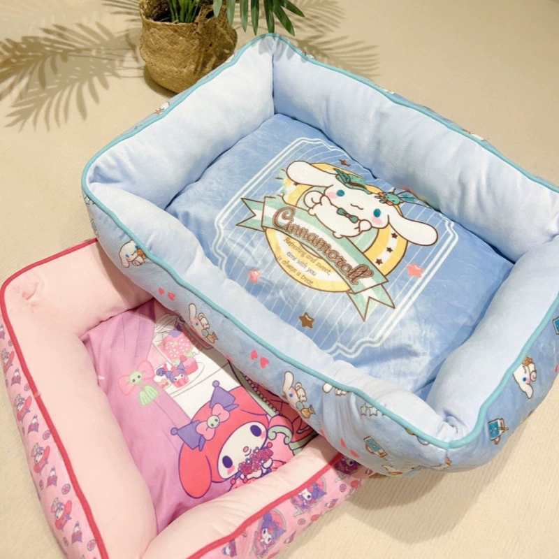 Хлопковое гнездо для домашних животных осень и зима Новый милый мультяшный кошачий гнездо для собак кошачий диван гнездо маленький коврик для собак Four Seasons Universal