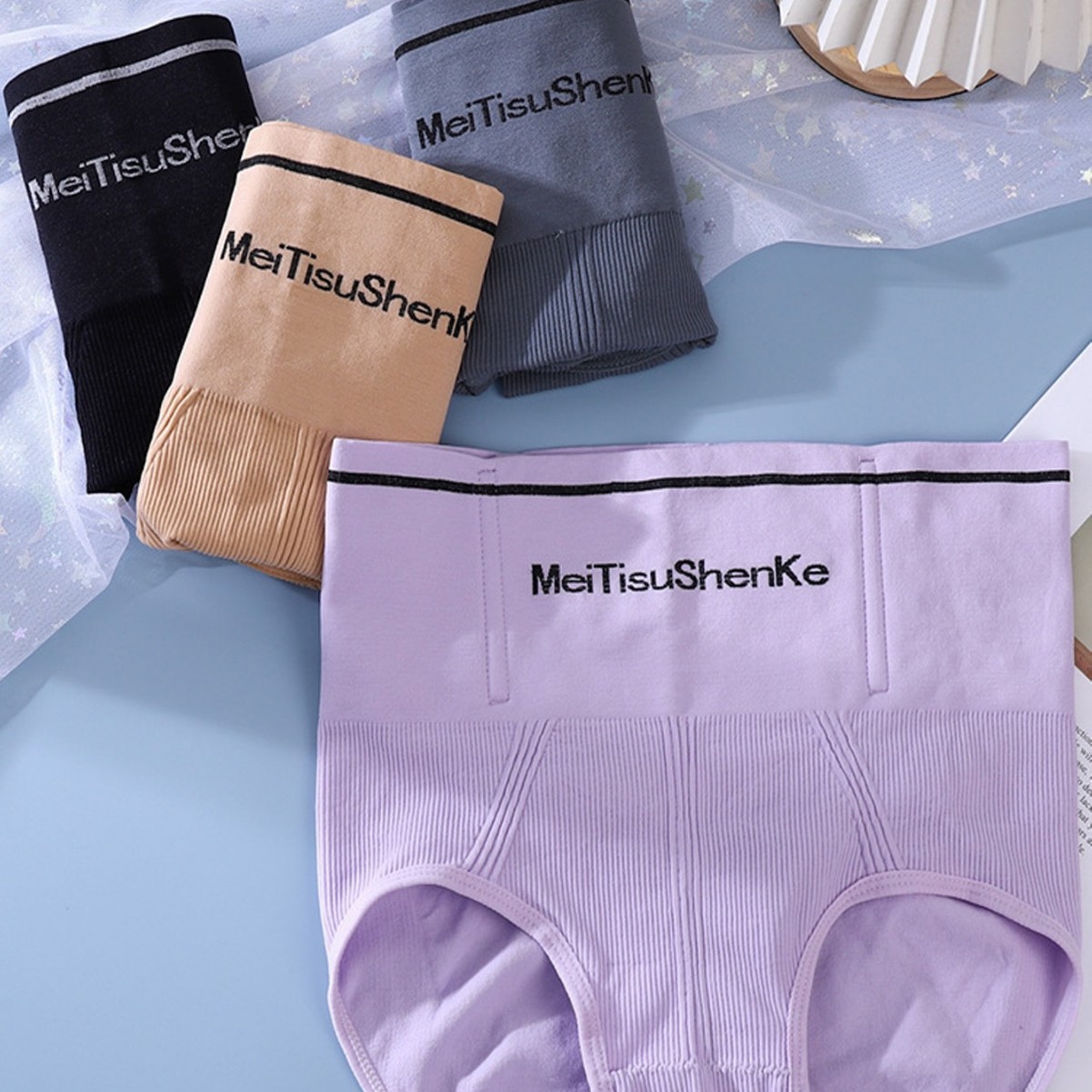 Pantalones transfronterizos de cintura alta, pantalones de elevación de cadera, calzoncillos para esculpir el cuerpo de las mujeres, calzoncillos para esculpir la cintura del comercio exterior, pantalones para el vientre