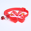 Choker with bow, small bell, accessory, pet, cat, wholesale