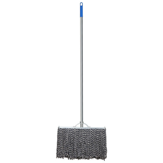 Mop with Cotton Yarn and Cotton Thread for Household Use, Traditional Iron Rod Dust Mop, Property Maintenance, Absorbent, Standard Large Mop
