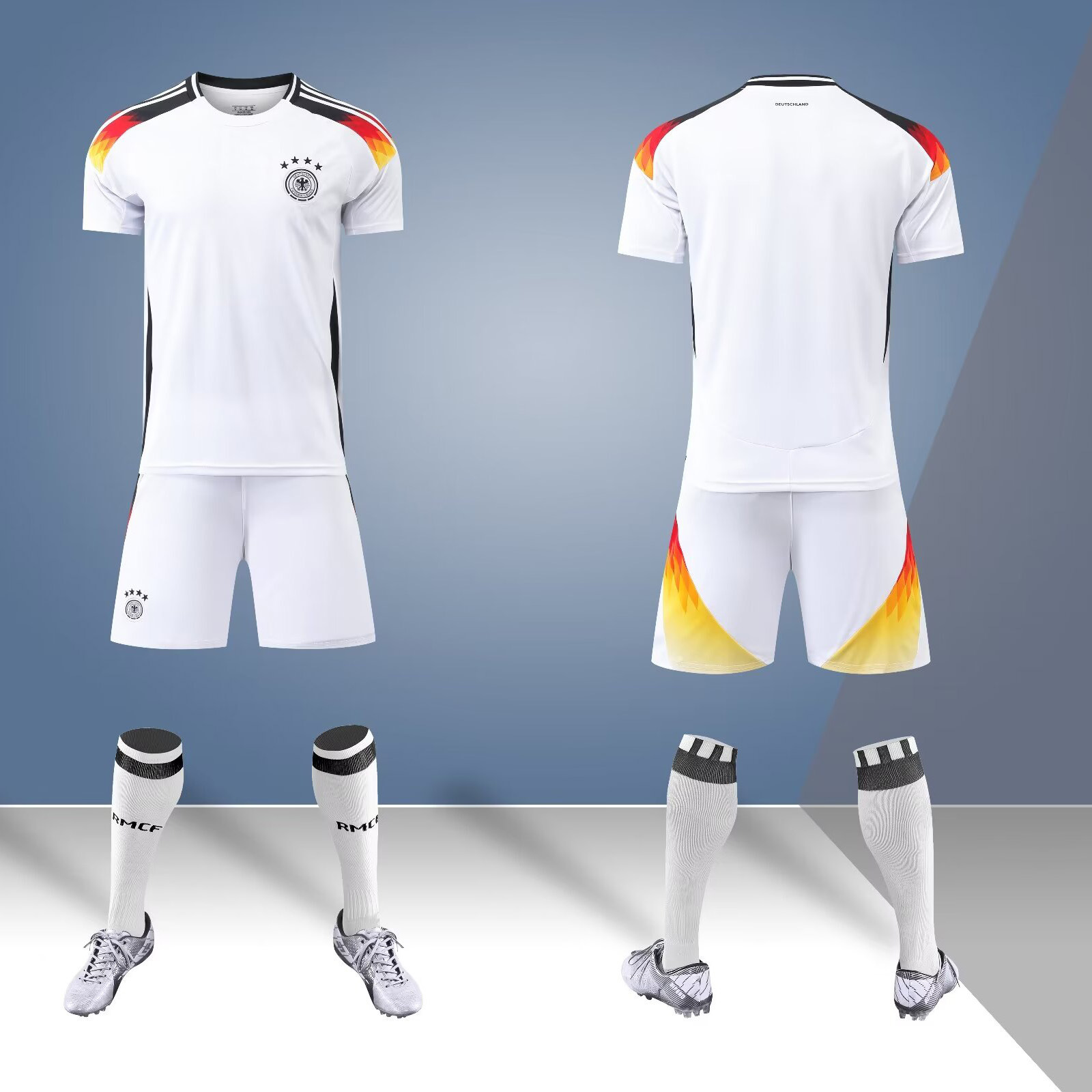 2425 juego de ropa de fútbol para adultos y niños Copa del Mundo Club de secado rápido para hombres y mujeres equipos de impresión de entrenamiento