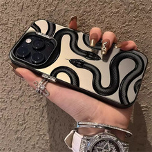 跨境适用荣耀HonorMagic8Pro手机壳X5c创意黑蛇X7d防摔IX9d保护套