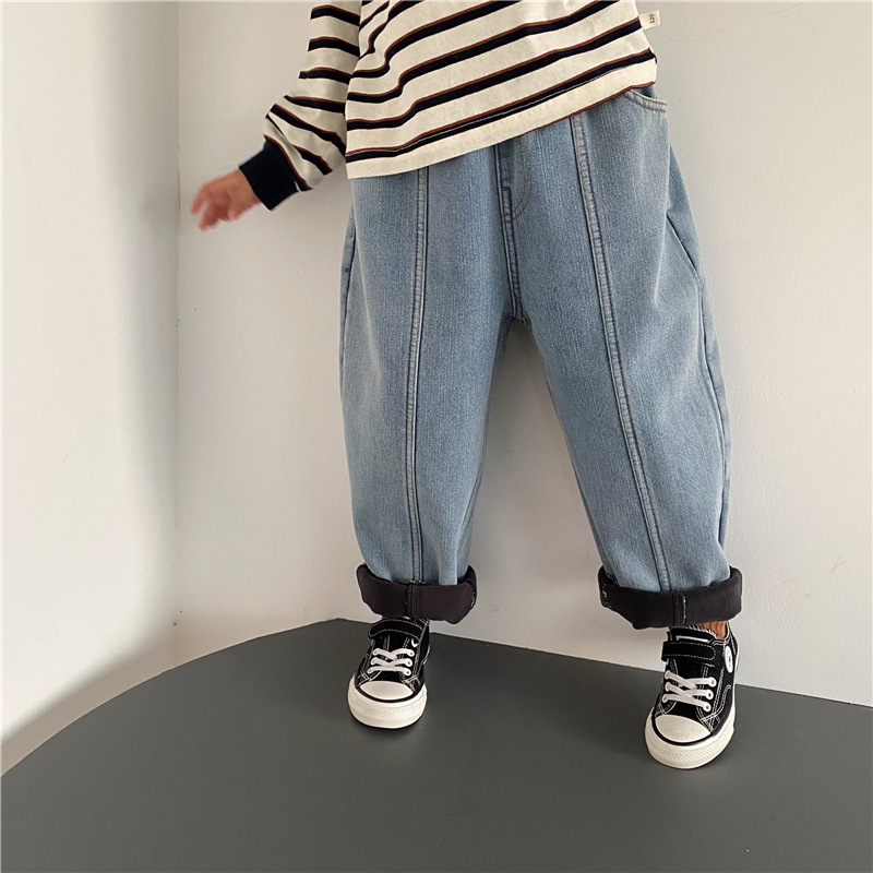 Cute Sports Solid Color Cotton Boys Pants display picture 6