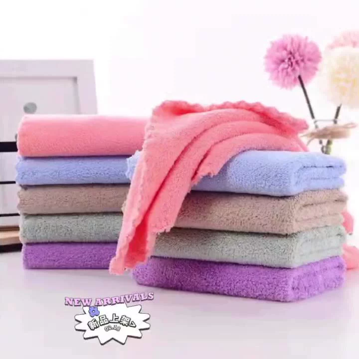 Коралловые детские средства гигиены для умывания лица, платок для детского сада, квадратное небольшое полотенце, с маленькими медведями, подарок на день рождения