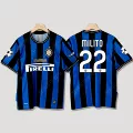 0910 inter milan main short-sleeved no. 22 milito with badge