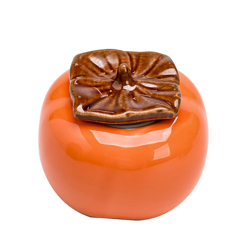 Керамическая банка для чайного дыни persimmon, маленькая банка для хранения, герметичная банка конфеты, свадебная сувенирная банка, герметичная, влагозащита
