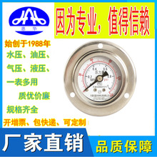 惠华特种仪表 YN-60耐震压力表10KG油压液压水压气压1/4PT不锈钢