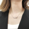 Universal zodiac signs stainless steel, fashionable necklace, European style, simple and elegant design