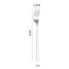 Cross -border wholesale 304 stainless steel knife fork spoon Korean western meal with cattle row dessert dessert spoon dessert fork