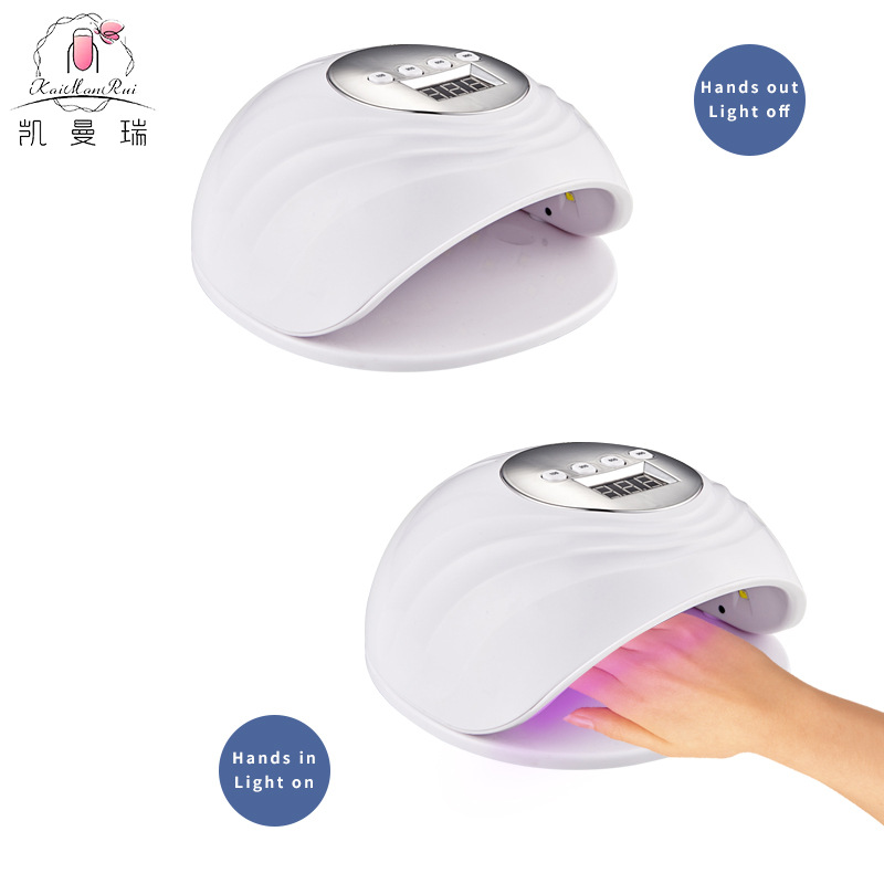 Lámpara de Uñas Transfronteriza F8, Lámpara de Fototerapia Inteligente para Uñas, Lámpara de Curado de Gel para Uñas de Alta Potencia para Salón de Uñas, Fabricante Mayorista