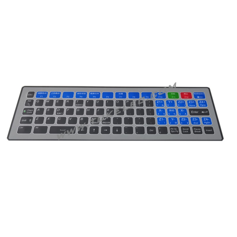 工业设备薄膜键盘 微动开关防水按键电容感应防尘键盘,线材配套