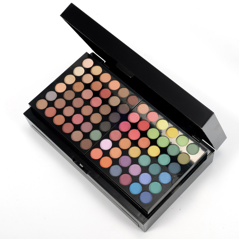 MISS ROSE欧美120色哑光眼影+高光口红化妆箱亚马逊珠光眼线彩妆