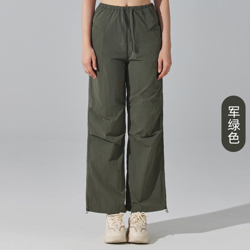 Pantalones de surf cómodas y resistentes al desgaste, pantalones de montaña al aire libre, pantalones de cintura alta, pantalones de tendencia de piernas anchas, pantalones de fitness