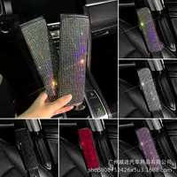 Аксессуары для салона автомобиля, полный стразы, ручной тормоз, переключение передач, ремень безопасности, наплечная подушка, горячая фиксация, стразы, защитная крышка для головки переключения передач, украшение.