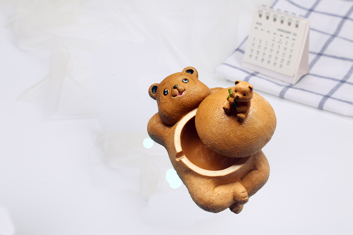 Cartoon Style Bear Synthetic Resin Ornaments display picture 3