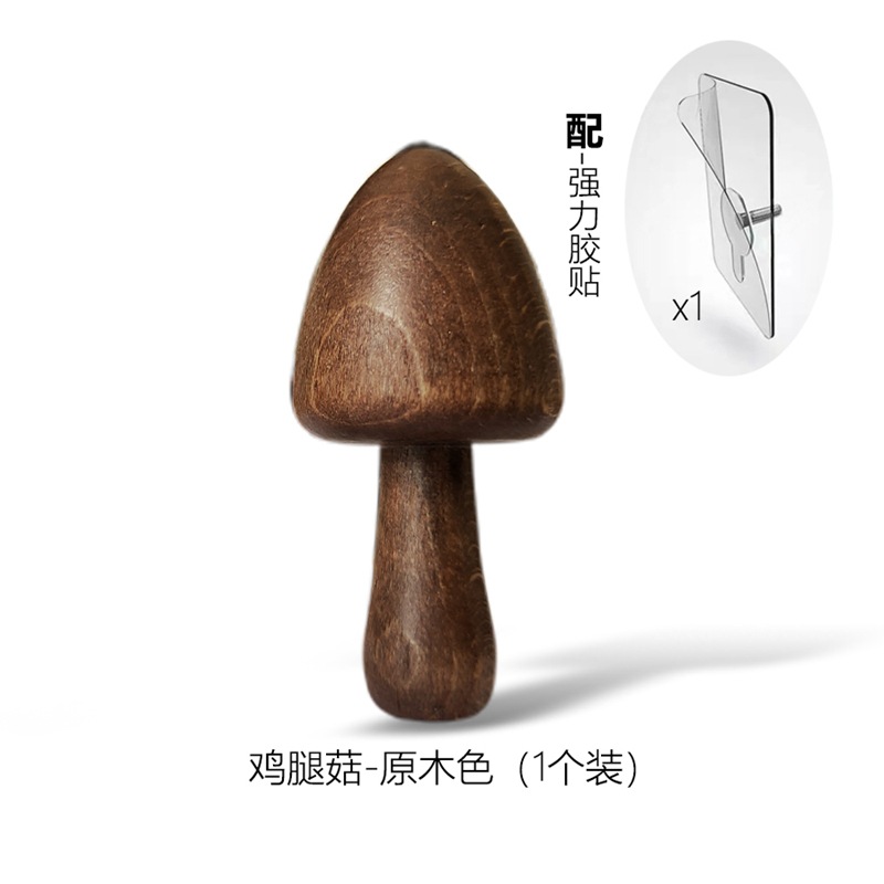 Gancho de pasta de madera simple pared colgando ropa gancho de pared-percha libre detrás de la puerta dormitorio decorativo gancho pegajoso al por mayor