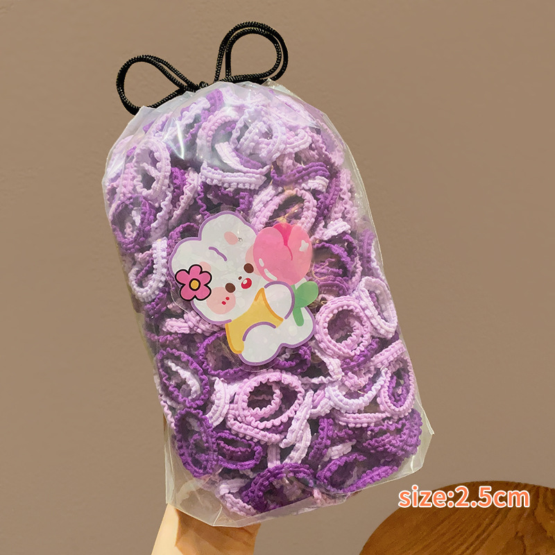 Tocado de cuerda de pelo de las niñas falda ensanchada diadema de tamaño pequeño alta elasticidad de los niños no duele banda de pelo dulce banda de goma bebé