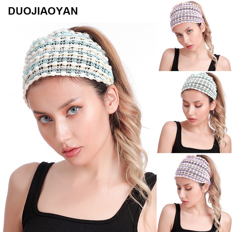Automne et hiver nouvelle haute élasticité sans trace sans pression cheveux lâche visage lavage bandeau doux respirant pas étouffant bandeau_voghion.com