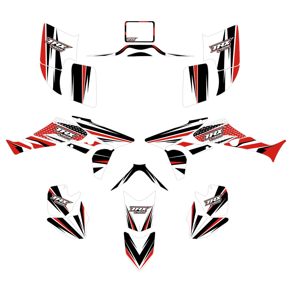 Aplicable a TRX450R FourTrax 2004 - 2008 2010 - 2016 ATV motocicleta decoración pegatinas