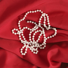 婚房仿真珍珠链条婚礼派对订婚宴布置装饰串链连线珠子婚庆用品