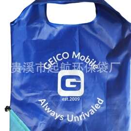 心形折叠购物袋 涤纶袋厂家直销可加LOGO可来样订做