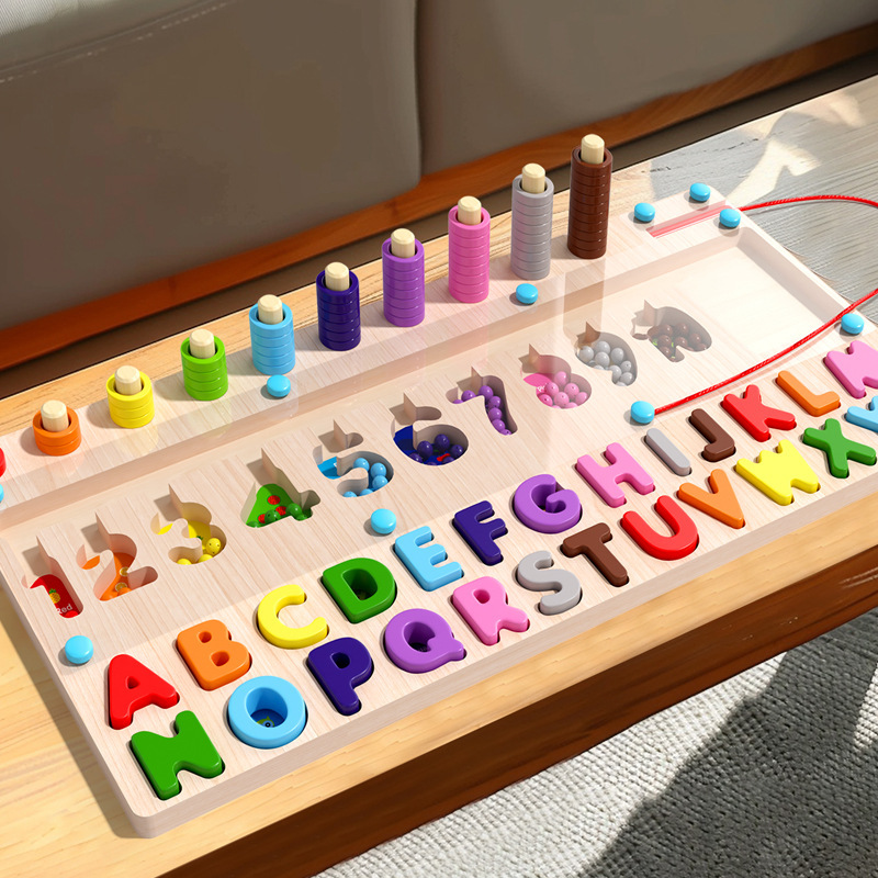 Regalo del Día del Niño para niños Laberinto Juguete educativo de madera Clasificación de pensamiento lógico digital Cognitivo Educación temprana Desarrollo intelectual